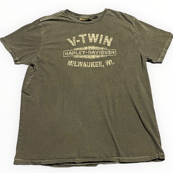 Harley Davidson Grey Milwaukee Wisconsin T Shirt - Picture 1 of 5